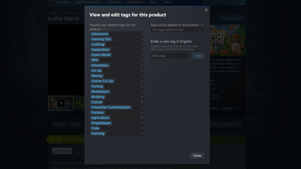 The Importance of Properly Tagging Your Indie Game on Steam