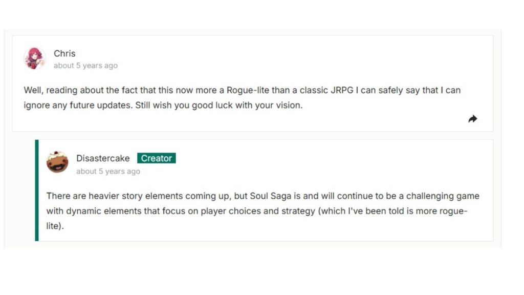 This is what happens when you change the genre of your video game on Kickstarter mid-project.